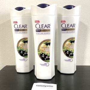 Clear Hair Anti Dandruff Natural Black Shampoo 320ml x 3 Bottle
